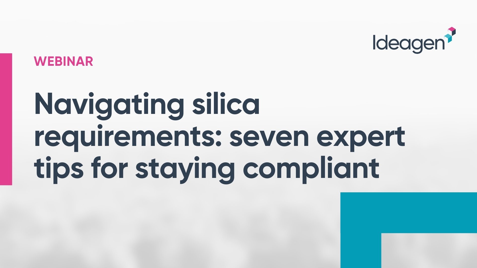 Webinar: Navigating silica requirements: seven expert tips for staying compliant